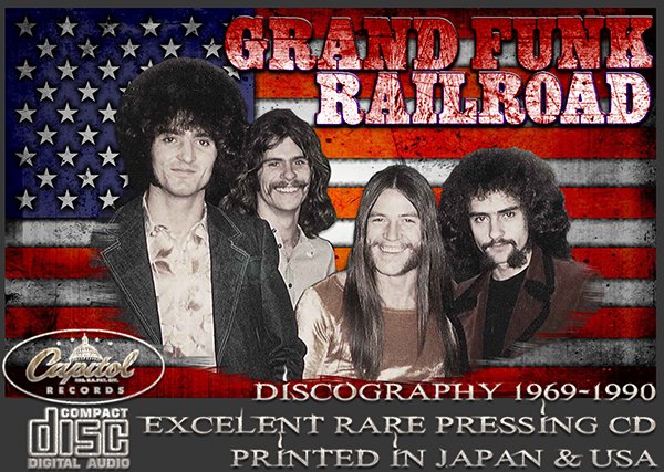 GRAND FUNK RAILROAD «Discography» (20 x CD • Rare Pressing • Issue 1989-2006)