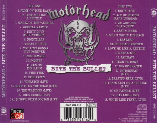Motorhead - Bite The Bullet [2CD] (2001)