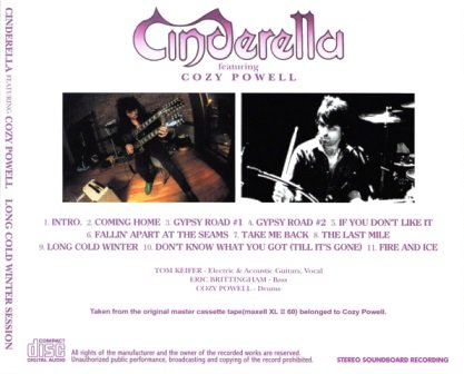 Cinderella - Long Cold Winter Session: Featuring Cozy Powell (1987) [Demo Recording Bootleg 2007]