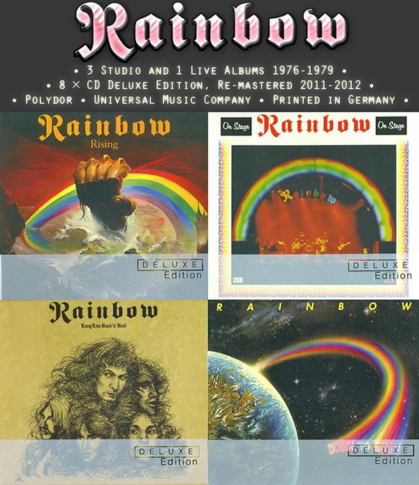 RAINBOW «Discography Deluxe Edition» + bonus (10 x CD • Polydor Re-mastered • 2011-2012)