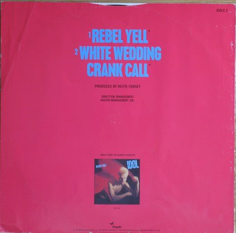 Billy Idol - Rebel Yell (1984) [45 rpm 12" Maxi-single, UK 1st Press / Vinyl Rip 24/96] 