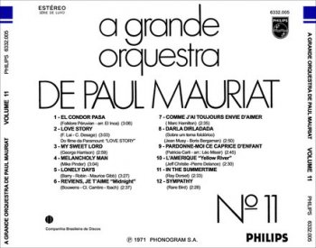Paul Mauriat - A Grande Orquestra de Paul Mauriat - N&#186; 11 (1971)