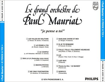 Paul Mauriat - Je Pense &#192; Toi (1974)