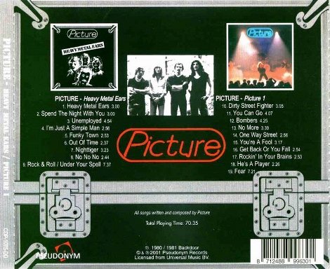 Picture - Heavy Metal Ears / Picture 1 (1980 / 1981) [Reissue 2001]