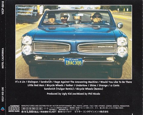 Ugly Kid Joe - Motel California (1996) [Japan Edit.]