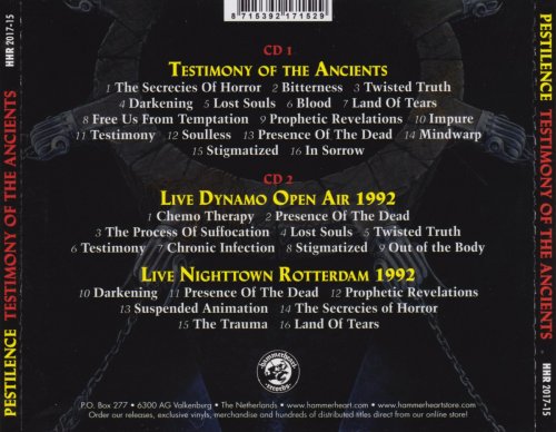 Pestilence - Testimony Of The Ancients [2CD] (1991) [2017]