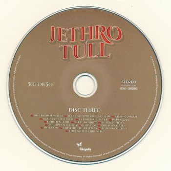 Jethro Tull: 2018 50 For 50 - 3CD Set Parlophone Records