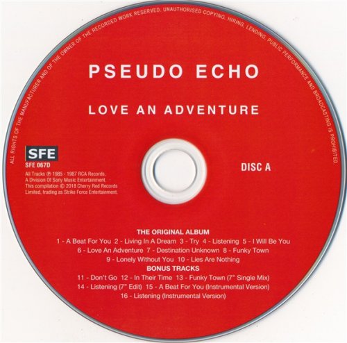 Pseudo Echo - Love An Adventure (2CD Expanded Edition) (2018)