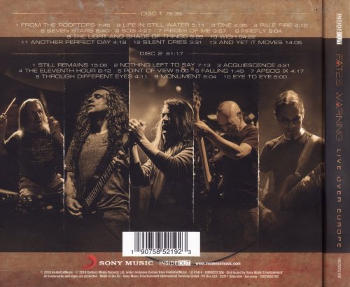 Fates Warning - Live Over Europe [2CD] (2018)
