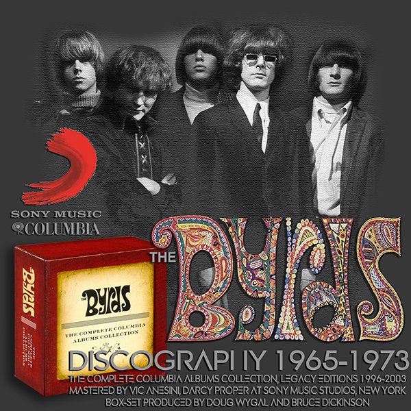 THE BYRDS + GENE CLARK «Discography» (22 × CD Columbia Complete Box-set + bonus • 1965-2011)