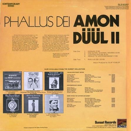 Amon Duul II - Phallus Dei (1969) [Sunset Rec. 1972 / Vinyl Rip 24/192]