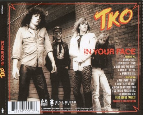 TKO - In Your Face (1984) [Reissue 2016]