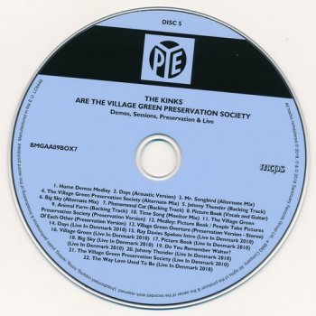 1968 The Kinks Are The Village Green Preservation Society - 11-Disc Box Set BMG 2018