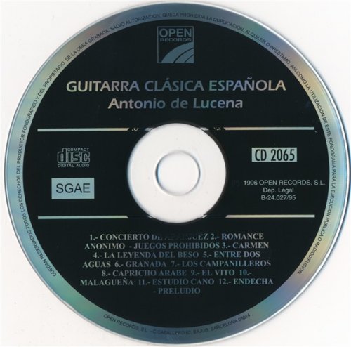 Antonio De Lucena - Guitarra Clasica Espanola (1995)