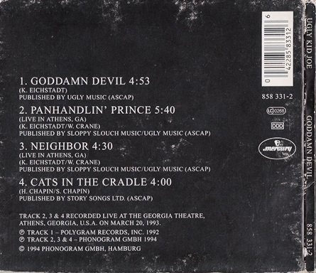Ugly Kid Joe - Goddamn Devil (1994) [CDS] 