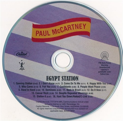 Paul McCartney - Egypt Station (2018)