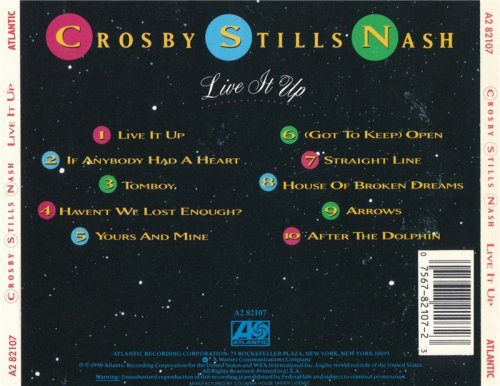 Crosby Stills & Nash - Live It Up (1990)