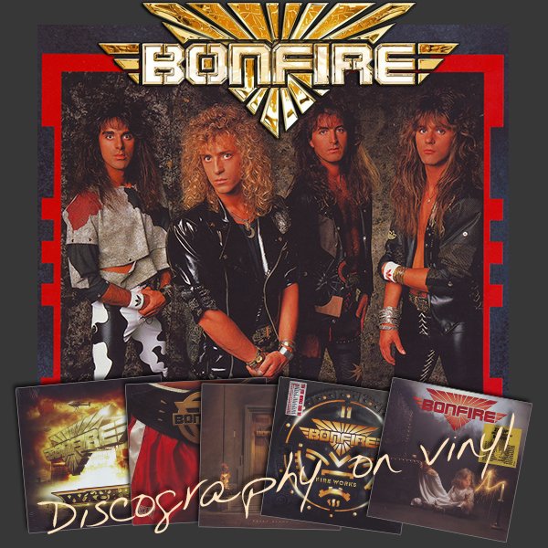 BONFIRE «Discography on vinyl» (5 × LP • MSA Records GmbH • 1986-2013)