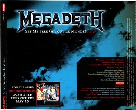 Megadeth - A Tout Le Monde-Sleepwalker / Set Me Free (A tout le monde) (2007) [2CDS]