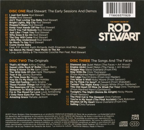 VA - The Many Faces Of Rod Stewart - A Journey Through The Inner World Of Rod Stewart (3CD 2017)