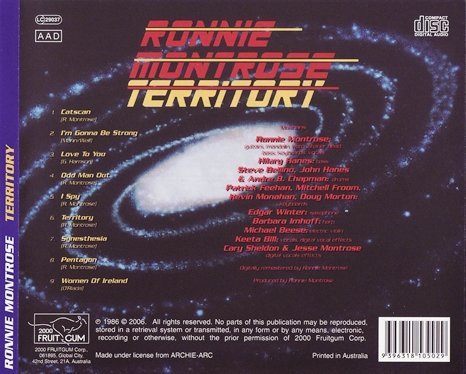 Ronnie Montrose - Territory (1986) [Reissue 2006]