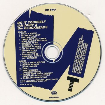 Ian Dury & The Blockheads: 1979 Do It Yourself / 4-Disc Box Set Edsel Records 2019