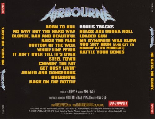 Airbourne - No Guts. No Glory. [Japanese Edition] (2010)
