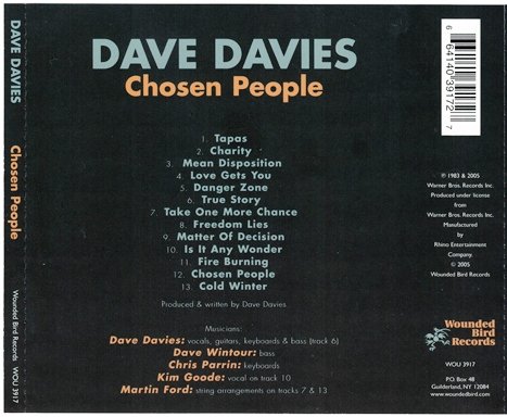 Dave Davies - Chosen People (1983) [Reissue 2005] 