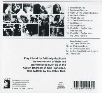 The Other Half - The Other Half  (1968] [DigiPack, 2006]