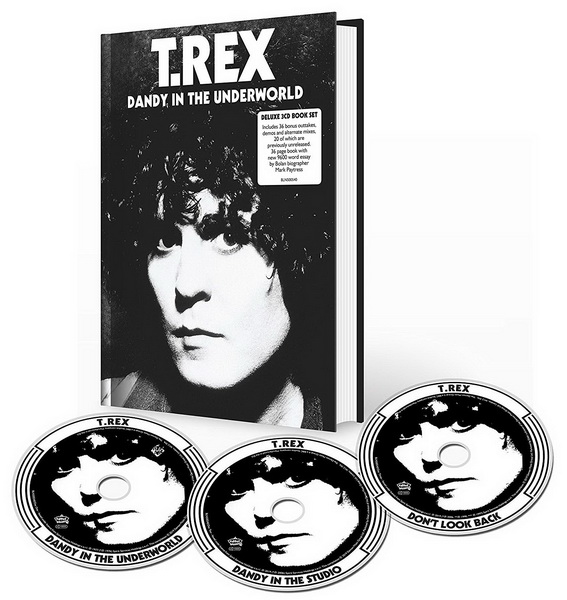 T. Rex: 1977 Dandy In The Underworld - 3CD Book Set Edsel Records 2019