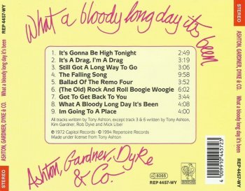 Ashton, Gardner, Dyke & Co. -  What A Bloody Long Day It's Been  (1972) (1994)