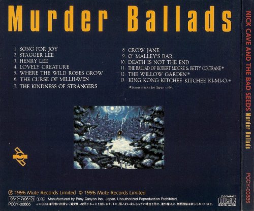 Nick Cave and The Bad Seeds - Murder Ballads [Japanese Edition] (1996)