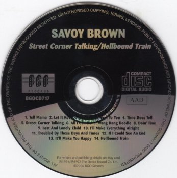 Savoy Brown - Street Corner Talking / Hellbound Train (1971-72) [Remaster, 2006]