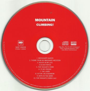Mountain - Climbing! (1970) [Blu-Spec CD2, Japan Remastered, 2013]