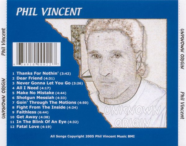 Phil Vincent - Unknown Origin (2005) [Web Release]