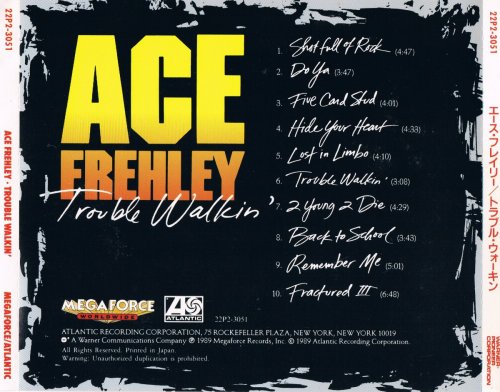 Ace Frehley - Trouble Walkin' [Japanese Edition] (1989)