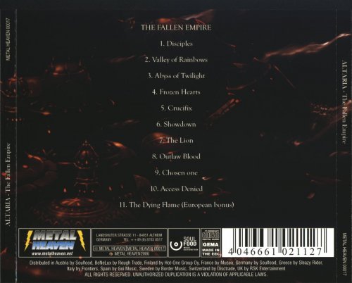 Altaria - The Fallen Empire [Limited Edition] (2006)