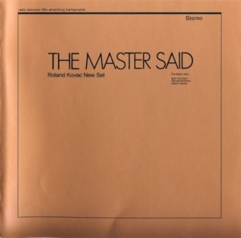 Roland Kovac New Set - The Master Said (1971) [Reissue, 2002]