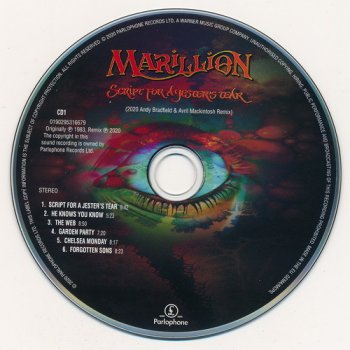Marillion: 1983 Script For A Jester's Tear - 5-Disc Book Set Parlophone Records 2020