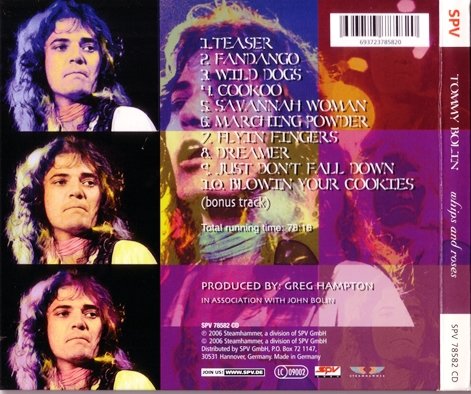 Tommy Bolin - Whips And Roses I / Whips And Roses II [2CD] (2006) 