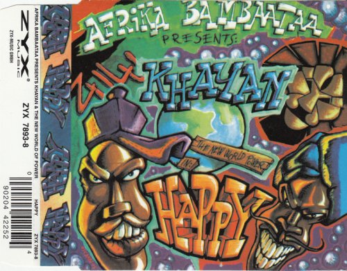 Afrika Bambaataa Pres. Khayan & The New World Power - Happy (CD, Maxi-Single) 1995