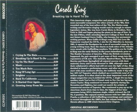 Carole King - Breaking Up Is Hard To Do (1997)