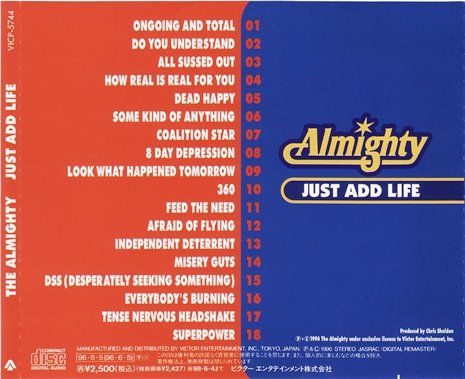 The Almighty - Just Add Life (1996) [Japan Edit.]