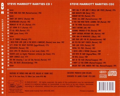 Steve Marriott - Rainy Changes: Rare Recordings 1973-1991 [2CD] (2007)