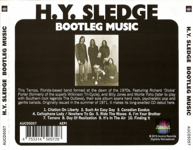 H.Y. Sledge - Bootleg Music (1971) [Remastered, 2015] » Lossless