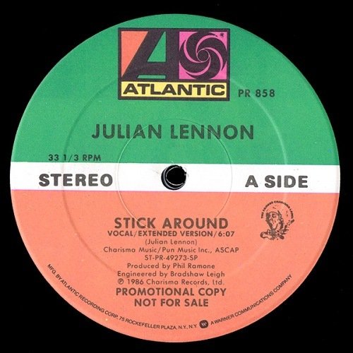 Julian Lennon - Stick Around (US, 12'', Promo) (1986)