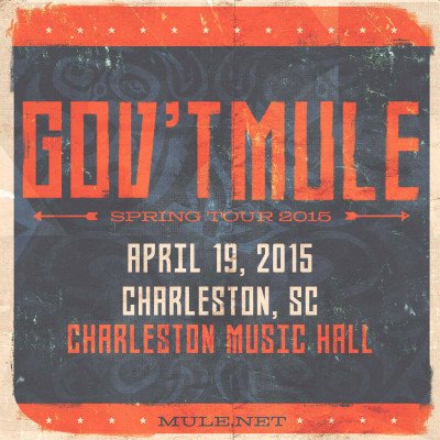 Gov't Mule - 2015-04-19,20 Charleston Music Hall (2015)