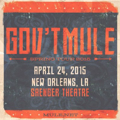Gov't Mule - 2015-04-24 New Orleans, LA (2015)