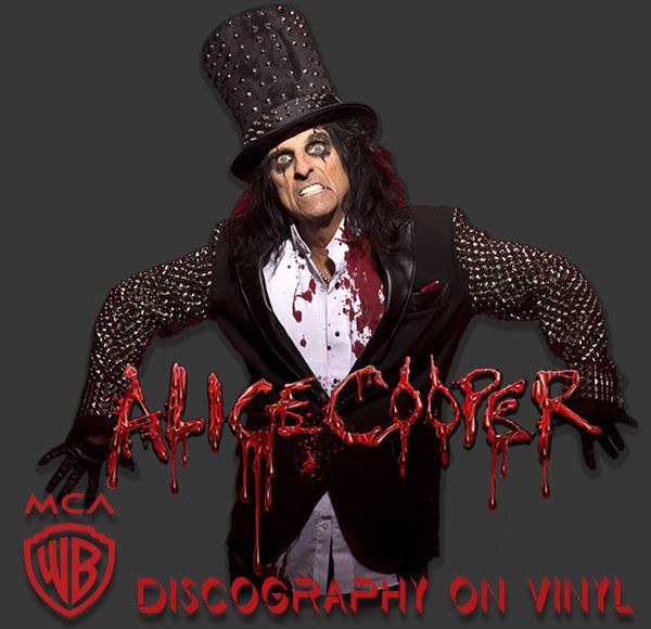 ALICE COOPER «Discography on vinyl» (29 x LP • Warner Bros. Records Ltd. • 1969-2021)