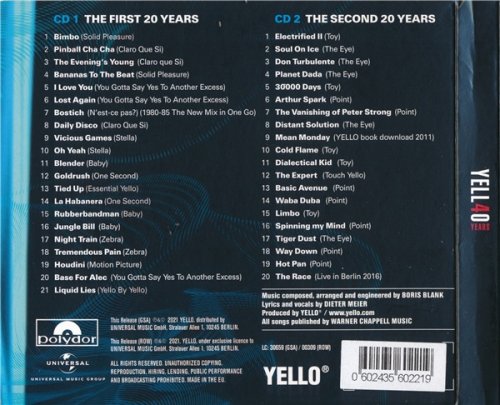 Yello - Yell40 Years (2CD 2021)